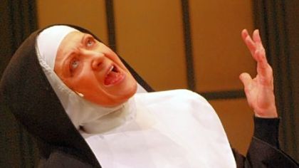 Lenora Nemetz rehearses for Nunsense, as CLO Cabaret production.