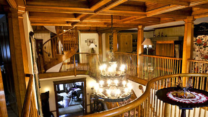 The third floor has a guest bedroom.