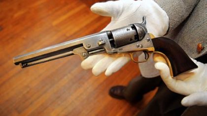 An 1851 Colt "Navy" revolver once owned by abolitionist Owen Brown.
