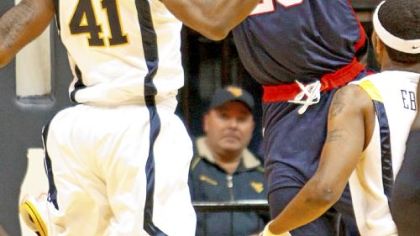 Duquesne's Damian Saunders leads the country in double-doubles with 12.