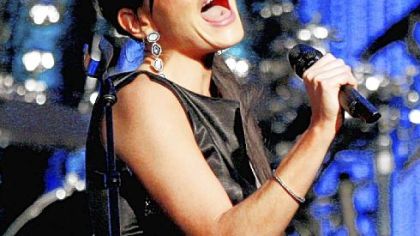 Kara DioGuardi, shown performing at last year's 26th annual ASCAP Pop Music Awards in Los Angeles, is an impressive singer whose versatility allows her to switch easily between rock, blues, country and R&B.