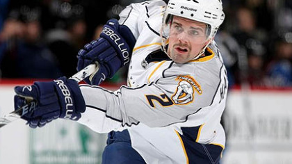 Former Predators defenseman Dan Hamhuis signed with the Canucks yesterday.