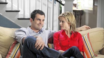 Ty Burrell and Julie Bowen on "Modern Family."