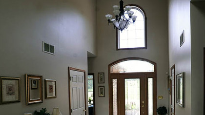 The entryway to the home.