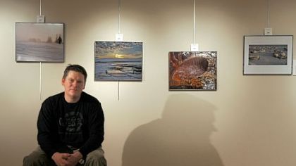 Nature photographs taken by Christopher Rolinson, above, are on display at the Father Regis Ryan Arts Center in McKees Rocks.