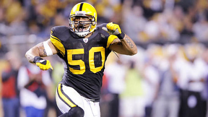 Larry Foote left the Steelers to play for his hometown Detroit Lions in 2009.