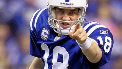 Quarterback Peyton Manning #18 of the Indianapolis Colts.