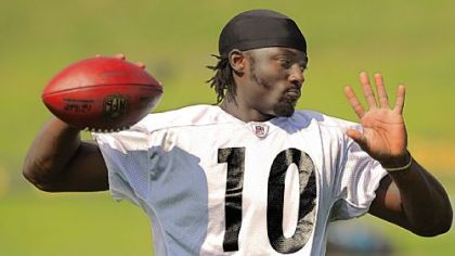 Wide receiver Santonio Holmes on the Steelers: "I'm definitely going to leave with great memories. I had a tremendous time, spending four years."
