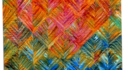 "Afterglow" machine-pieced and hand-quilted by Janet Kaiser