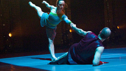 Attack Theatre's Ashley Williams with Jeff Davis.