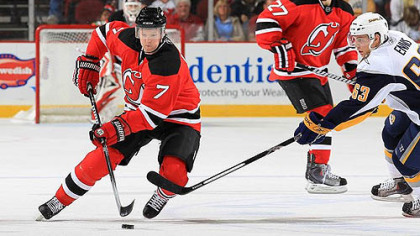 Former Devils defenseman Paul Martin signed with the Penguins yesterday.