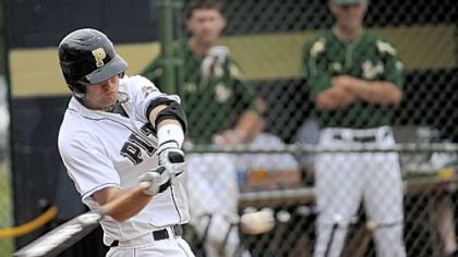 Joe Leonard hit .433 with 71 runs batted in for Pitt this season and was a third-team All-American.