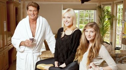 The Hasselhoffs: David, Hayley and Taylor-Ann.