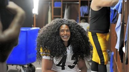 Troy Polamalu's hair ranked fourth nationwide for wig searches on Yahoo.