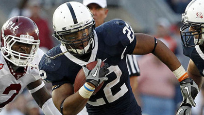 Penn State tailback Evan Royster needs 31 yards to break the school's career rushing record.