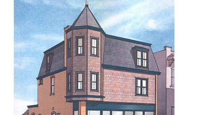 Artist's rendering of 1600 and 1602 Broadway Ave. in Beechview after renovation.