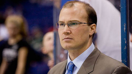 Blues head coach Davis Payne.