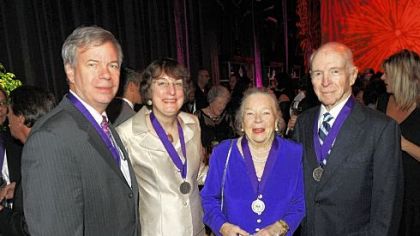 Thomas Kensler and Dr. Nancy Davidson with Elsie and Henry Hillman.