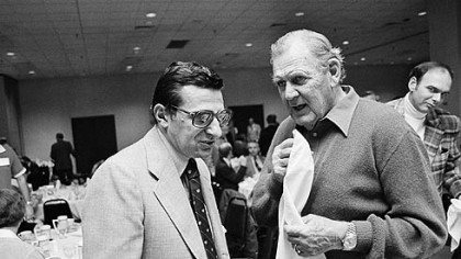 Penn State's Joe Paterno was 0-4 all-time against legendary Alabama coach Paul "Bear" Bryant.