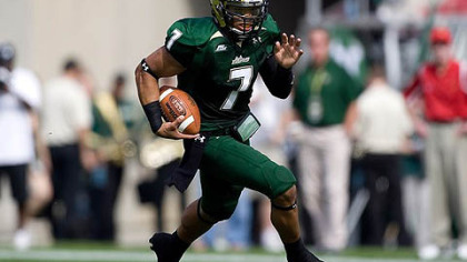 South Florida quarterback B.J. Daniels has rushed for 365 yards and four touchdowns this season.