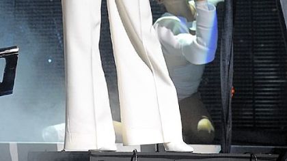 Singer Lady Gaga performs in concert at Radio City Music Hall  in New York.