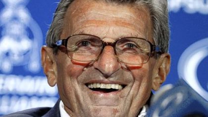 Lions coach Joe Paterno
