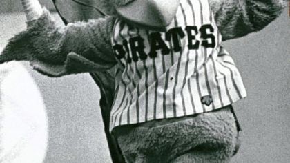 Kevin Koch as the Pirate Parrot in 1979.