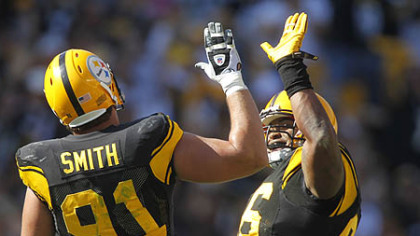 With Steelers defensive end Aaron Smith out for the season due to an arm injury, Ziggy Hood is expected to replace him.