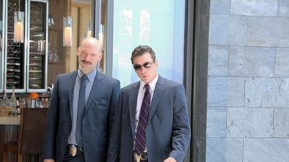 Corey Stoll, left, is Detective Tomas "TJ" Jarusalski and Skeet Ulrich is Detective Rex Winters in "Law & Order: Los Angeles."
