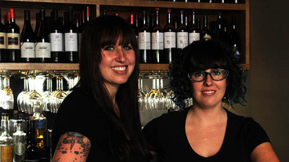 Co-head bartenders Summer Voelker and Maggie Meskey.