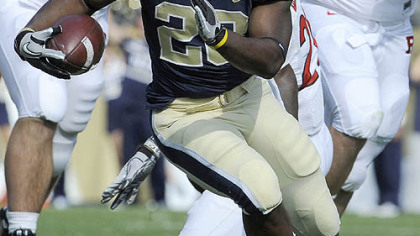 Pitt running back Dion Lewis ran for 130 yards on 17 carries last Saturday against Rutgers.