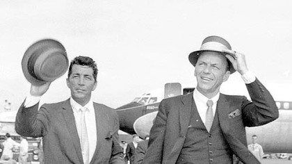 Two of the giants, Dean Martin and Frank Sinatra, in 1961