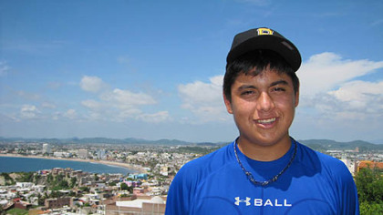 Luis Heredia on a residential hill high atop the heart of Mazatlan, Mexico.
