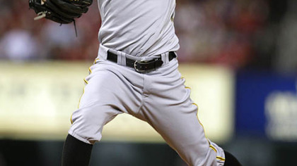 Brian Burres allowed two runs, one earned, in 5 2/3 innings for the Pirates Tuesday at Busch Stadium.