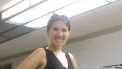 Marzena Mulawka rehabilitating with her prosthetic leg.
