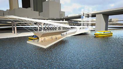 A riverbus capitalizes on Pittsburgh's waterfront and specifically targets commuters who would drive into Downtown from as far as 13 miles away.