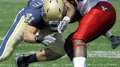 Andrew Taglianetti, left, could play a key role in the Panthers' nickel and dime defenses this season. Taglianetti made two starts in 2009 before suffering a season-ending knee injury.