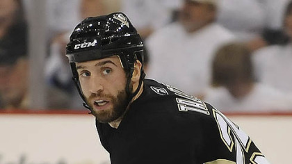 Penguins forward Max Talbot on playing on a line with Matt Cooke and Arron Asham: "For us, the three guys can actually play, can hit, can scrap and can talk."