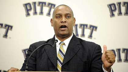 Pitt head coach Mike Haywood.