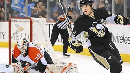 Penguins Chris Kunitz has been credited with 30 hits this season.