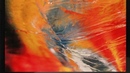 "Ice 314," an atypical image from his Ice Project of 1998, is part of the Clyde Hare retrospective at Concept Art Gallery in Regent Square.