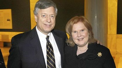 Mark Nordenberg and Kathy Buechel.