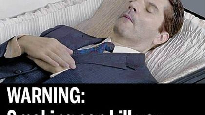 Photos such as this are being considered as new graphic warnings proposed for cigarette packs.