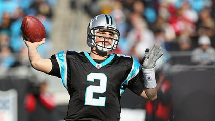 Panthers quarterback Jimmy Clausen has thrown for 1,304 yards this season.