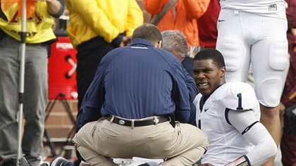 Penn State' quarterback Rob Bolden was scheduled to undergo a series of medical tests Sunday after he was injured in the first half against Minnesota Saturday.