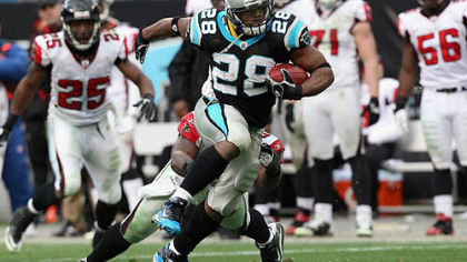 Panthers running back Jonathan Stewart has rushed for 668 yards this season.