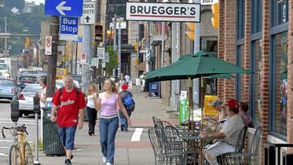 The South Side Flats makes the list as one of four "walker's paradise" neighborhoods in Pittsburgh.