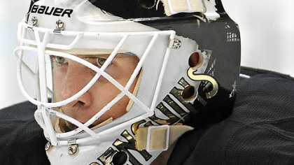 Penguins goaltender Brent Johnson has a 6-1-1 record this season.