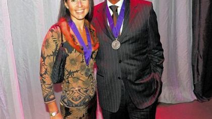 Stefania and Jeffrey Romoff.