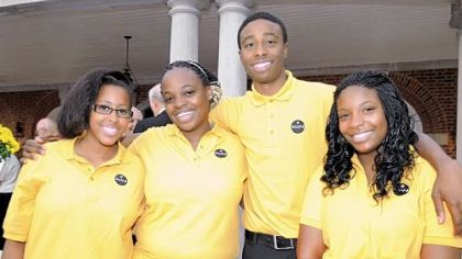 Alicia McAllister, LaQwaya Allen, Kaadir Smith and Dasia Banks.